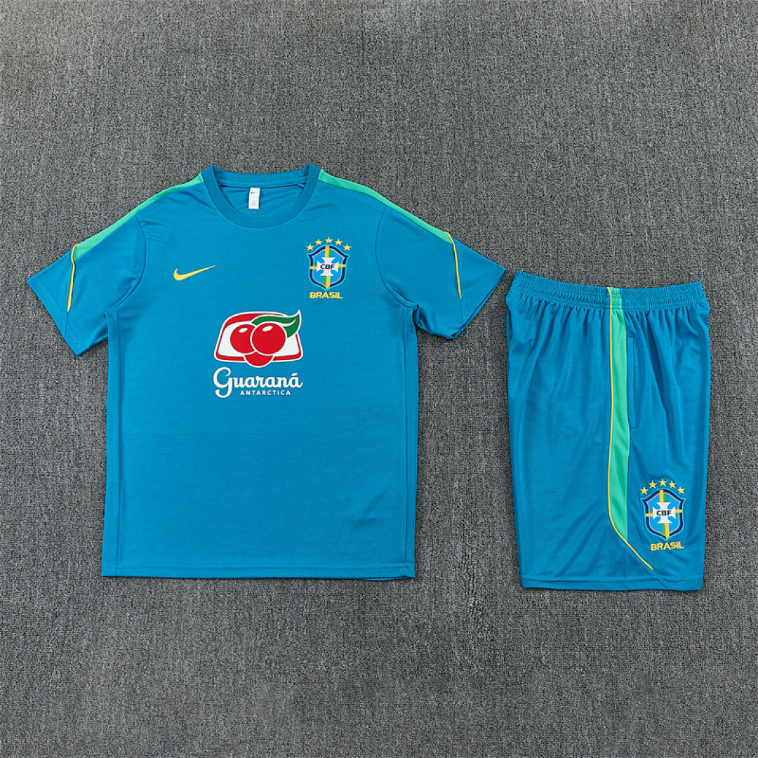 Completino Manica Corta Brasile 26/27 Uomo | Kit Allenamento - CalcioVivo