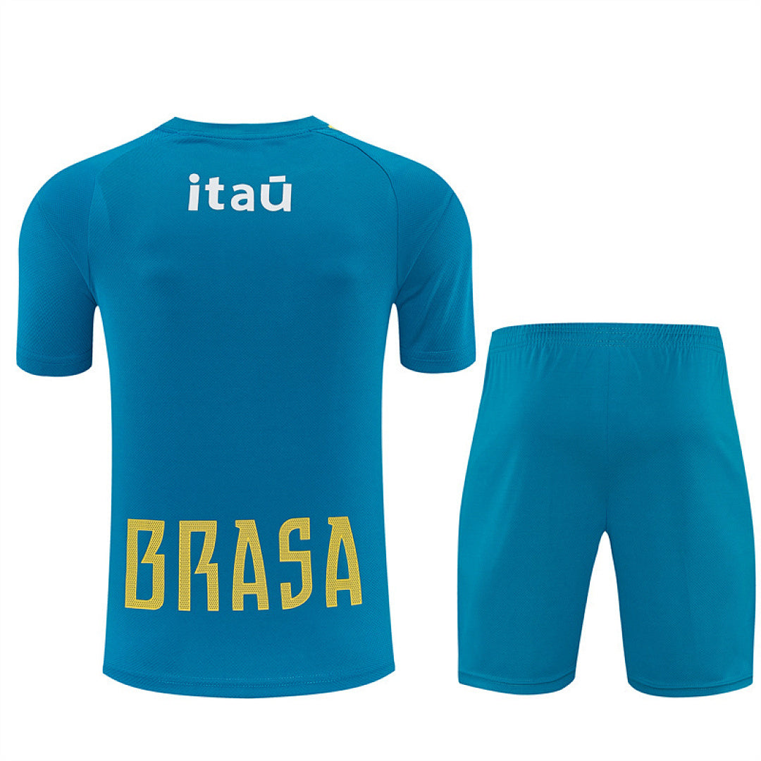 Completino Manica Corta Brasile 26/27 Uomo | Kit Allenamento - CalcioVivo
