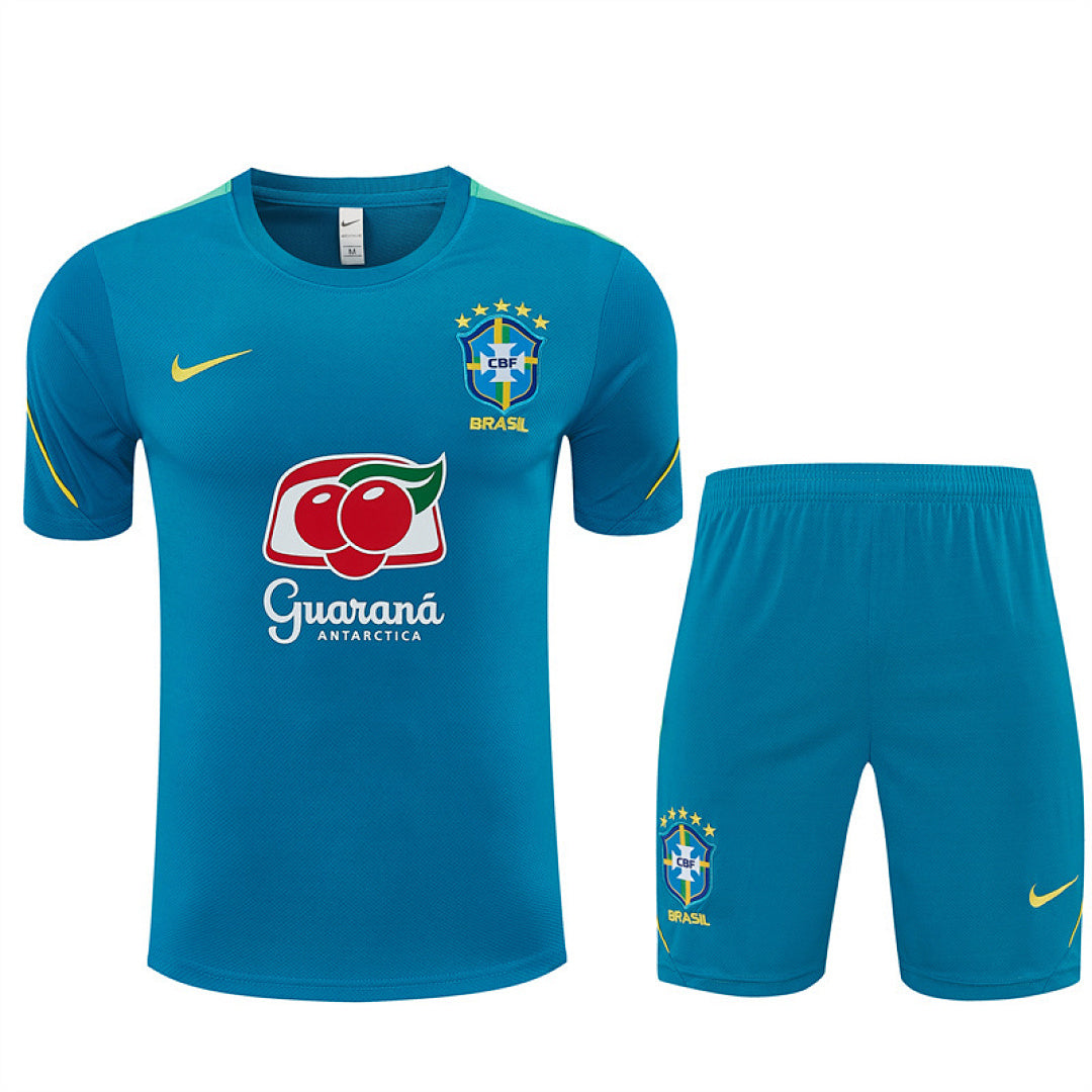 Completino Manica Corta Brasile 26/27 Uomo | Kit Allenamento - CalcioVivo