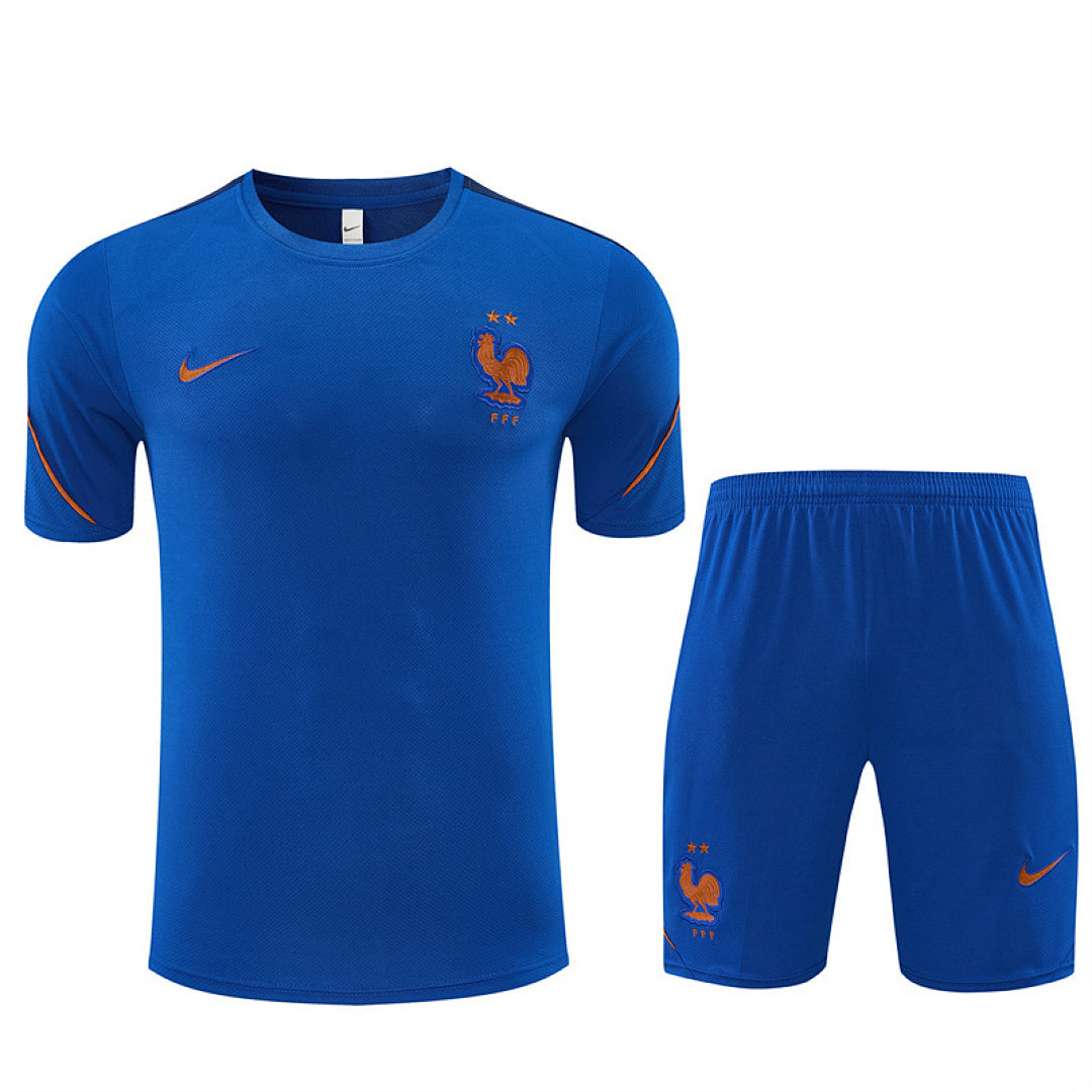 Completino Manica Corta Francia 26/27 Uomo | Kit Allenamento - CalcioVivo