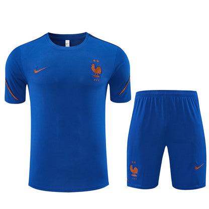 Completino Manica Corta Francia 26/27 Uomo | Kit Allenamento - CalcioVivo
