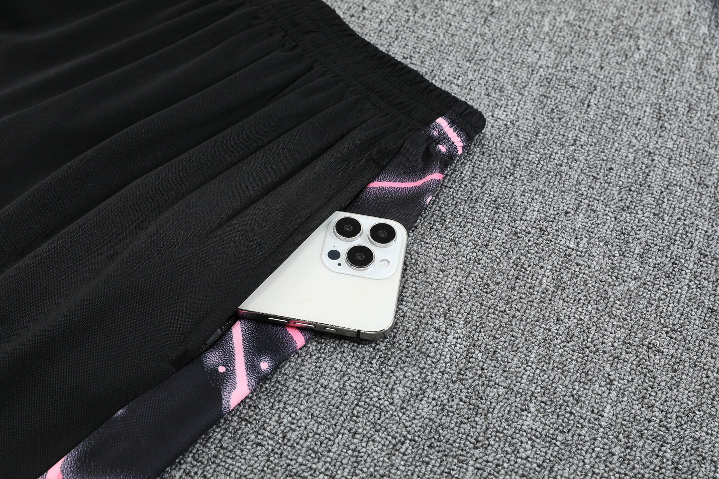 PSG Pink/Black Training Tank Top + Shorts Kit 25/26