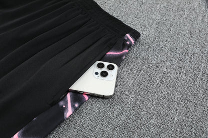 PSG Pink/Black Training Tank Top + Shorts Kit 25/26