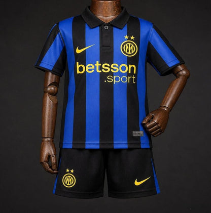 Kit Bambino Inter Milan Home 26/27 Nero Blu | Kit da Calcio
