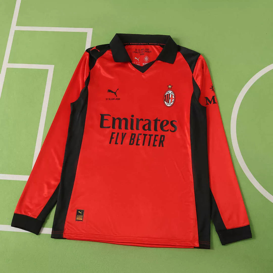 Maglia AC Milan x Slam Jam 2025/26 Manica Lunga Uomo | Maglia da Calcio - CalcioVivo