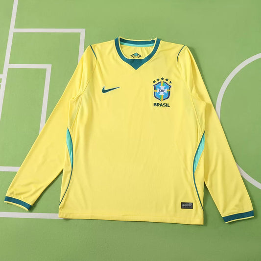 Maglia Brasile Home 2026 Manica Lunga Uomo | Maglia da Calcio - CalcioVivo