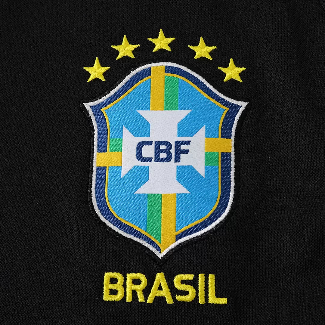 Maglia Brasile Pre-Match Jordan 2026 Uomo Nera | Maglia da Calcio - CalcioVivo