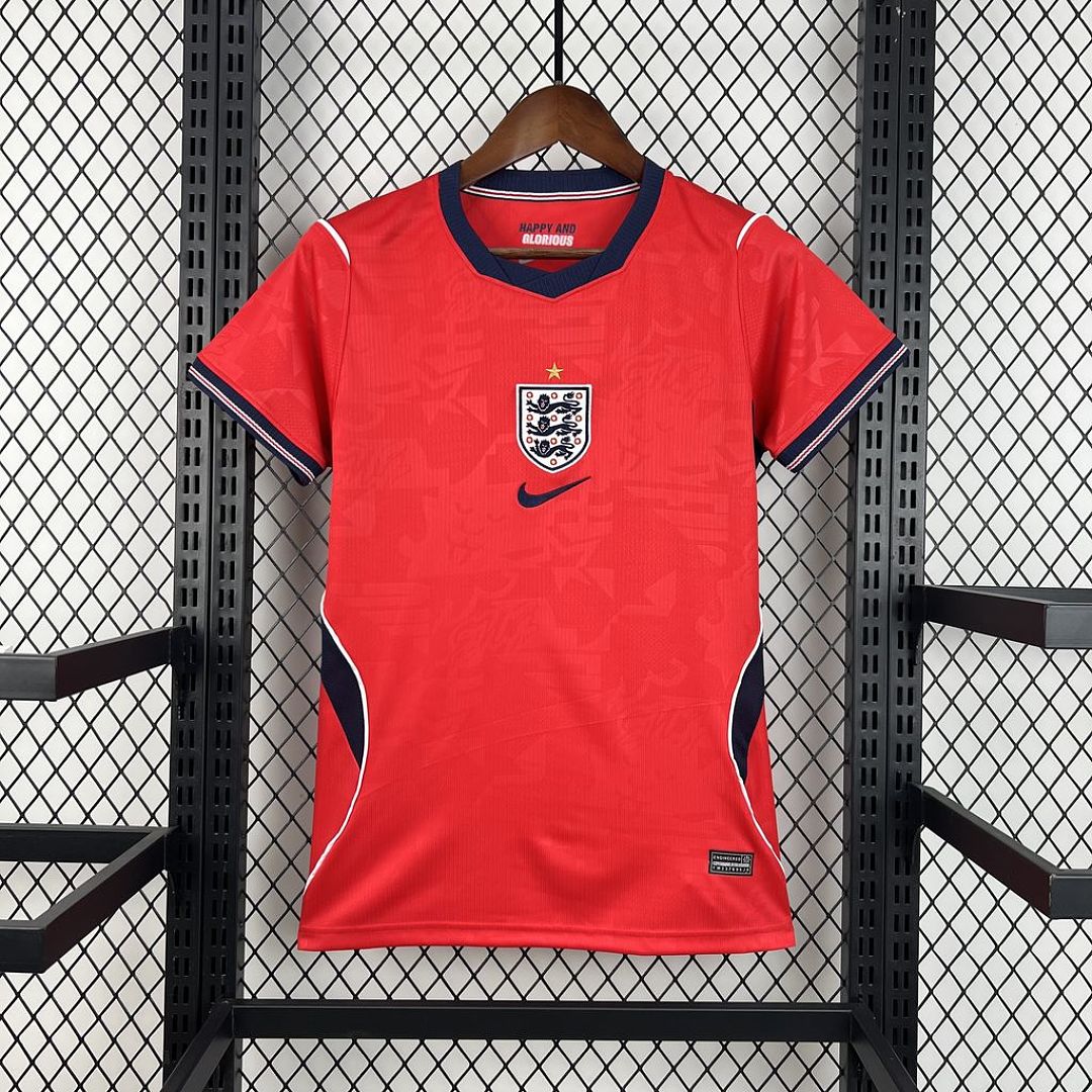 Maglia Inghilterra Away 2026 Donna Rossa | Maglia da Calcio - CalcioVivo