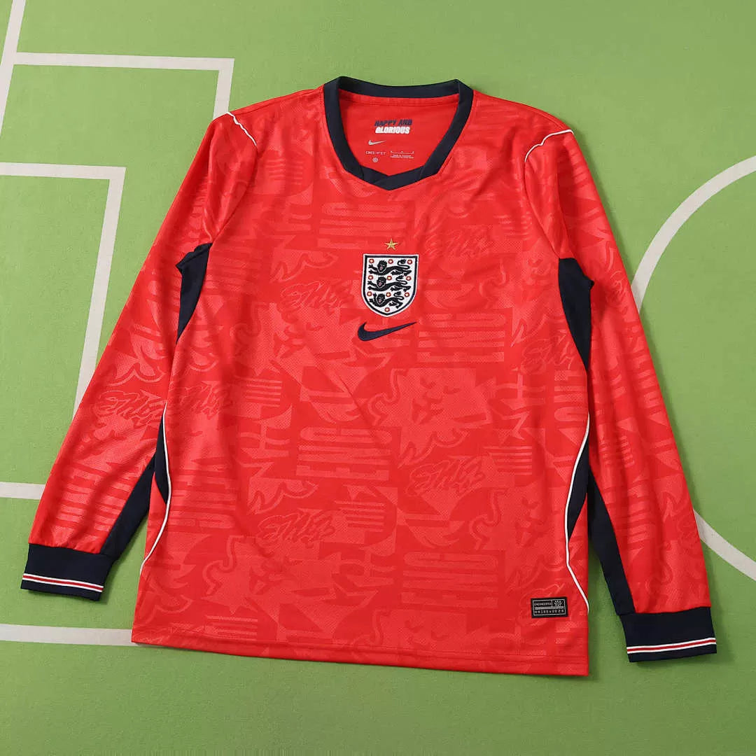 Maglia Inghilterra Away 2026 Manica Lunga Uomo | Maglia da Calcio - CalcioVivo