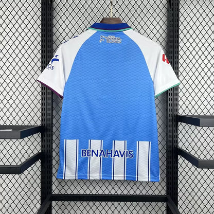 Maglia Málaga Home 26/27 Uomo Bianca Azzurra | Maglia da Calcio