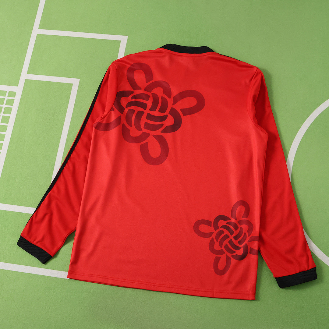 Maglia Manchester United Pre-Match CNY 25/26 Uomo Manica Lunga | Maglia da Calcio - CalcioVivo