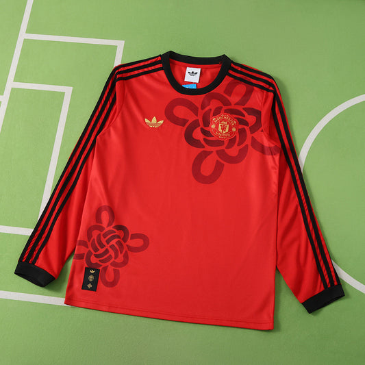 Maglia Manchester United Pre-Match CNY 25/26 Uomo Manica Lunga | Maglia da Calcio - CalcioVivo