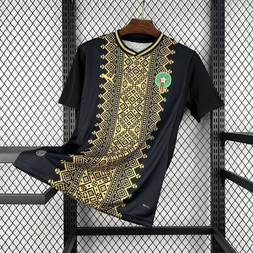 Maglia Marocco Concept 26/27 Uomo Nera Oro | Maglia da Calcio