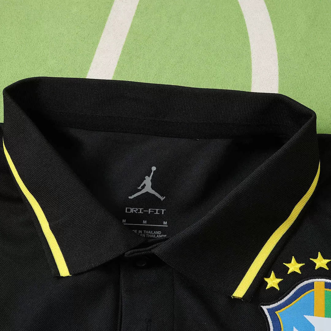 Polo Brasile Jordan 2026 Uomo Nera | Maglia da Calcio - CalcioVivo