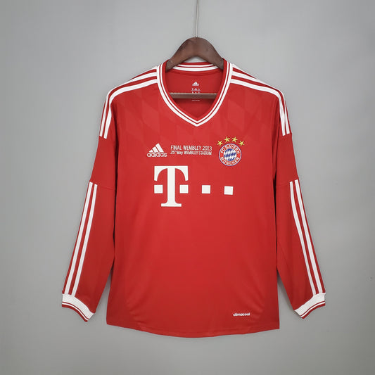 Bayern München Home Jersey 13-14 Retro Long Sleeve