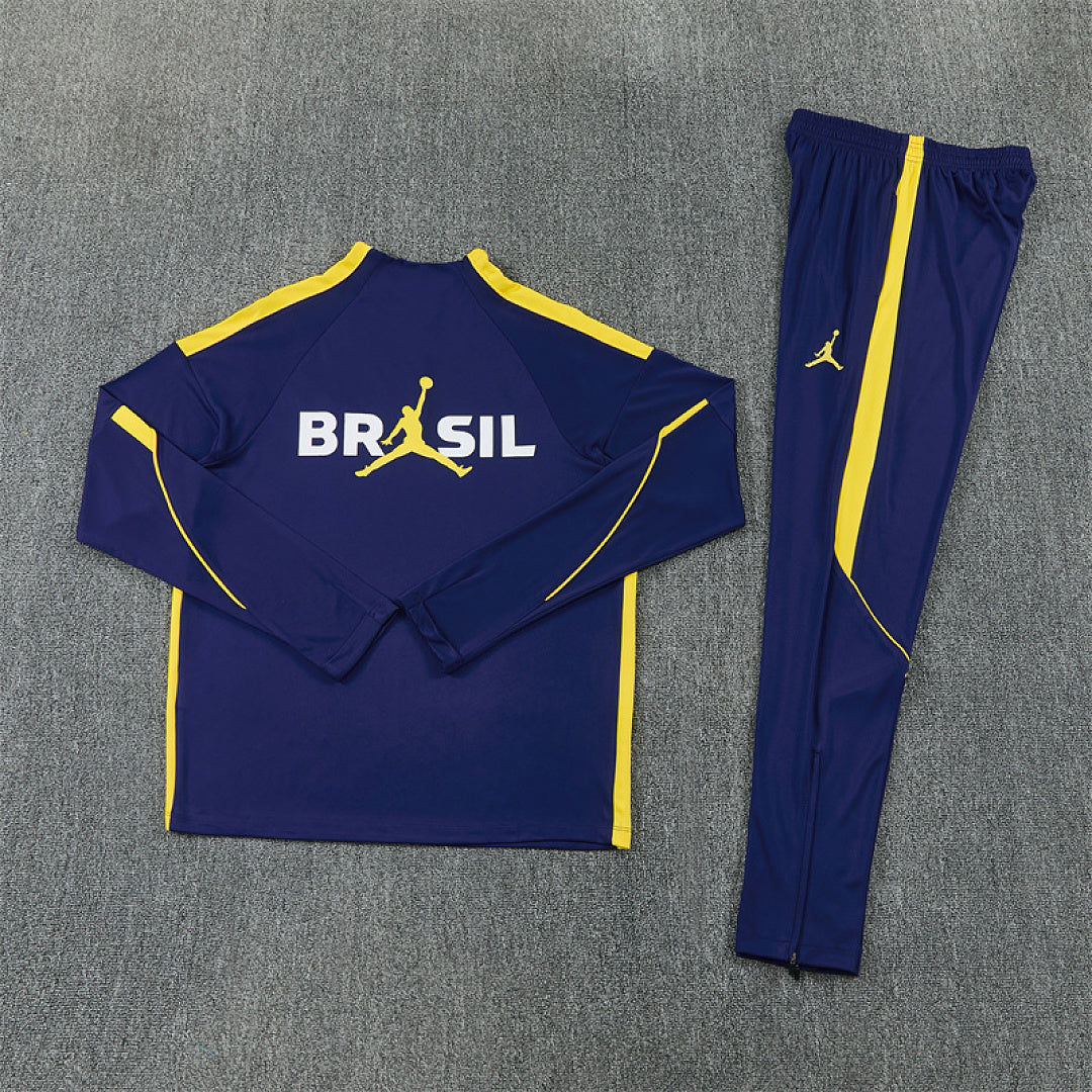Tuta Brasile Blu Scuro 2026 Uomo | Tuta da Calcio - CalcioVivo