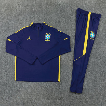 Tuta Brasile Blu Scuro 2026 Uomo | Tuta da Calcio - CalcioVivo