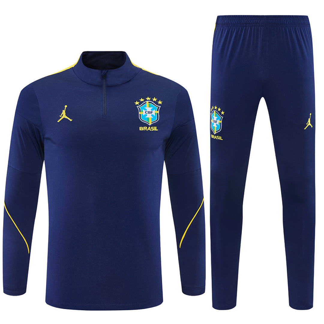 Tuta Brasile Blu Scuro 2026 Uomo | Tuta da Calcio - CalcioVivo