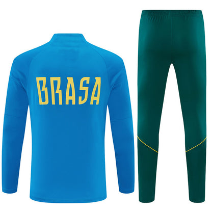 Tuta Brasile Blu/Verde Scuro 2026 Uomo | Tuta da Calcio - CalcioVivo