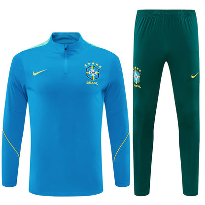 Tuta Brasile Blu/Verde Scuro 2026 Uomo | Tuta da Calcio - CalcioVivo