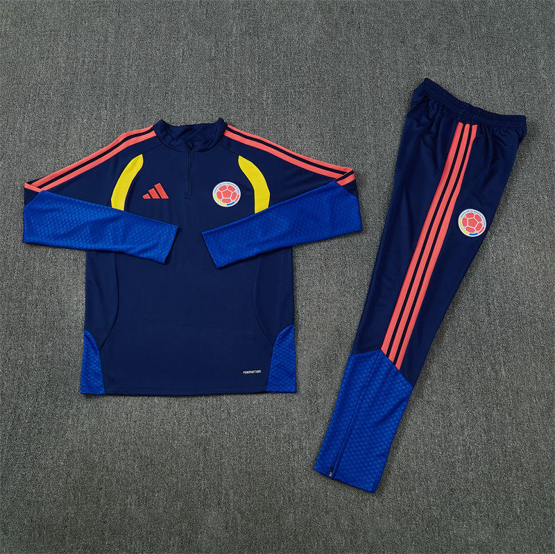 Tuta Colombia Blu Half-Zip 26/27 Uomo | Tuta da Calcio - CalcioVivo