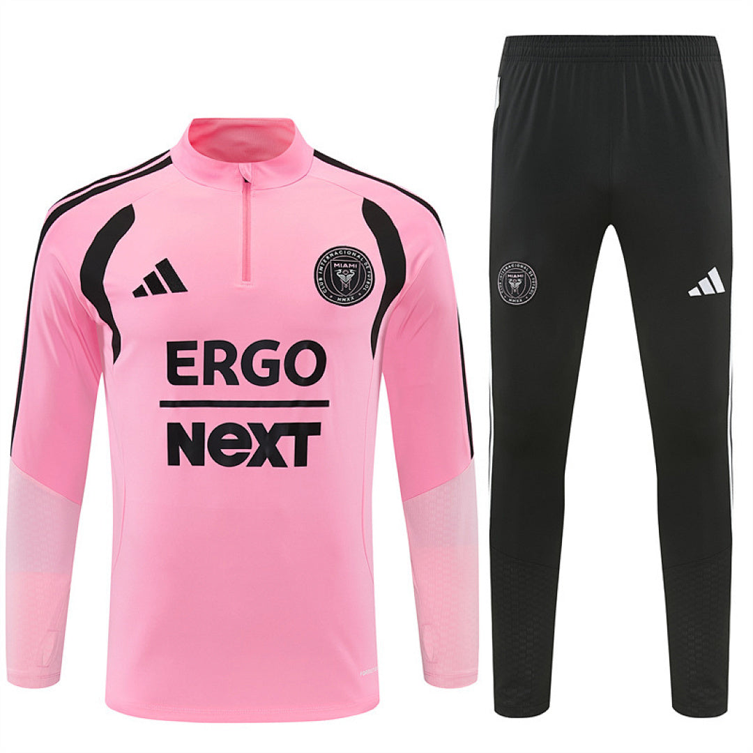 Tuta Inter Miami Rosa/Nero Half-Zip 26/27 Uomo | Tuta da Calcio - CalcioVivo