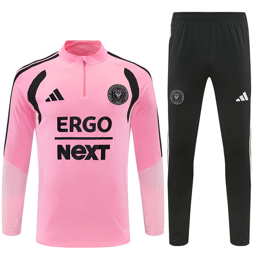 Tuta Inter Miami Rosa/Nero Half-Zip 26/27 Uomo | Tuta da Calcio - CalcioVivo