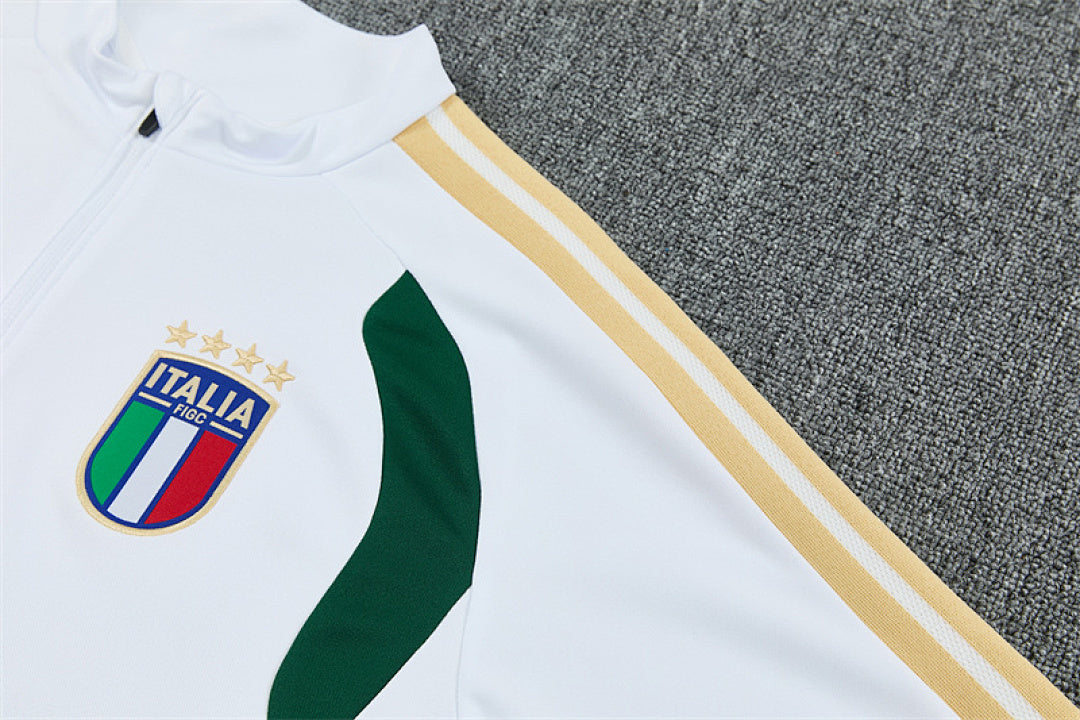 Tracksuit Italy White/Green 2026 - CalcioVivo