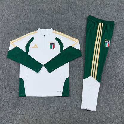 Tracksuit Italy White/Green 2026 - CalcioVivo