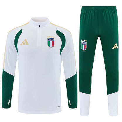 Tracksuit Italy White/Green 2026 - CalcioVivo