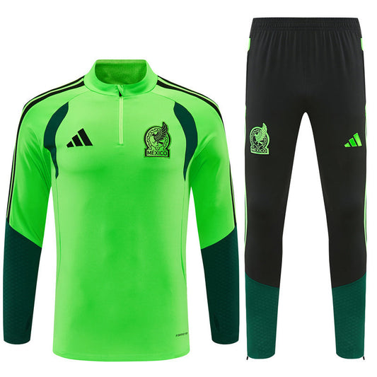 Tuta Messico Verde Half-Zip Uomo 2026 | Tuta da Calcio - CalcioVivo