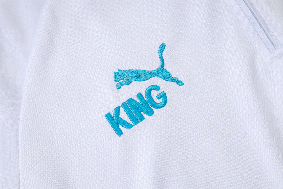 Tracksuit Olympique Marseille White/Blue 25/26 - CalcioVivo