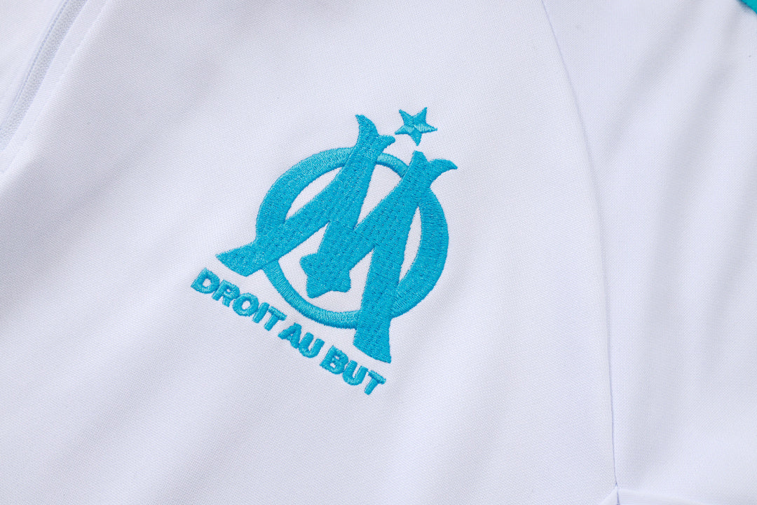 Tracksuit Olympique Marseille White/Blue 25/26 - CalcioVivo