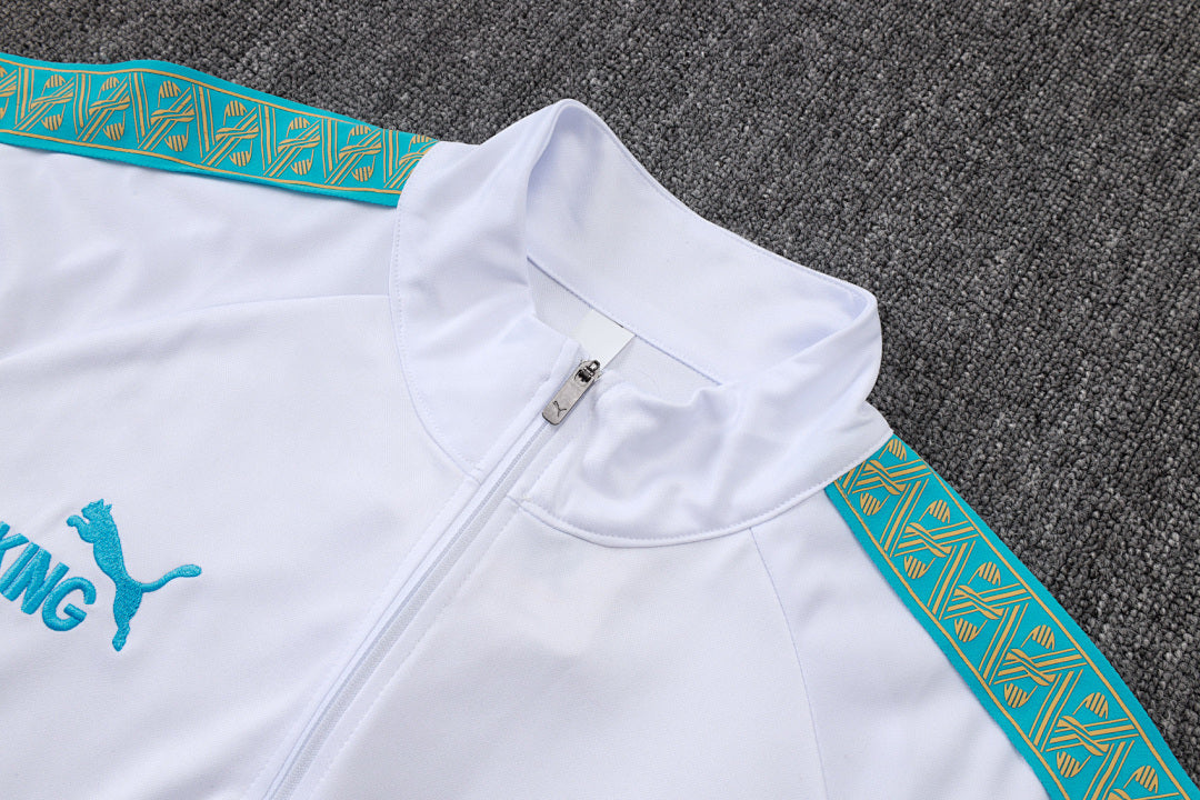 Tracksuit Olympique Marseille White/Blue 25/26 - CalcioVivo