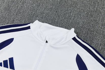Tuta Real Madrid Bianco/Blu Half-Zip 26/27 Uomo | Tuta da Calcio - CalcioVivo