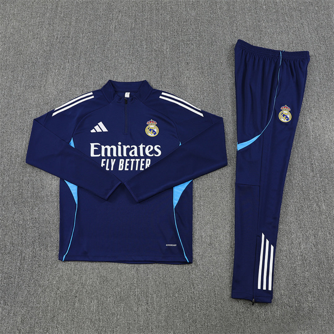 Tracksuit Real Madrid Dark Blue 25/26 - CalcioVivo
