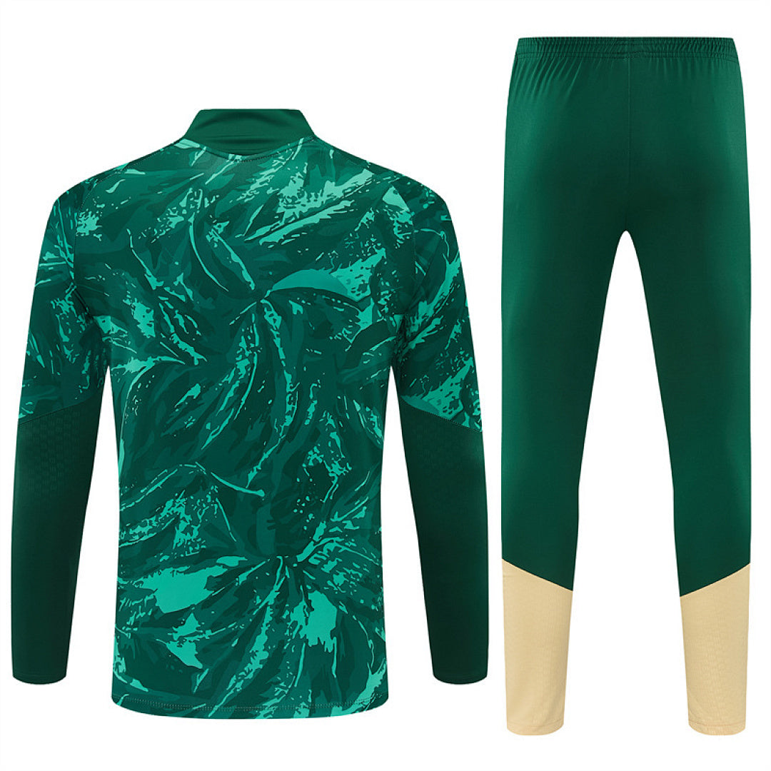 Tuta Real Madrid Verde Half-Zip 26/27 Uomo | Tuta da Calcio - CalcioVivo