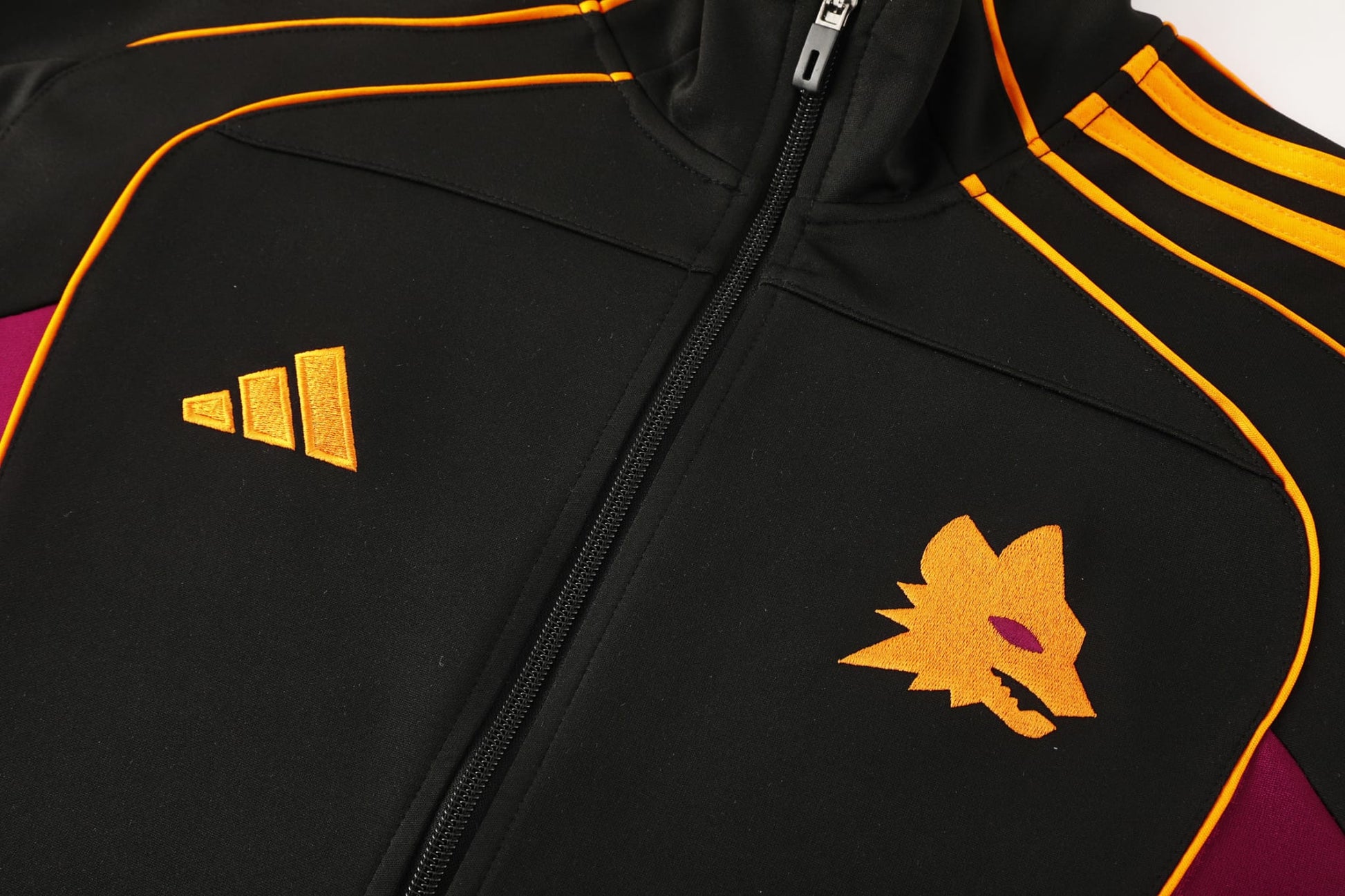 Roma Black Tracksuit Full-Zip 25/26 - CalcioVivo