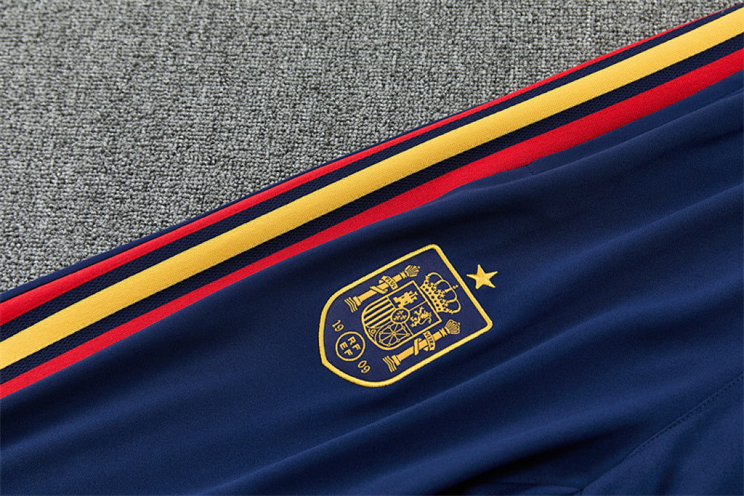 Tuta Spagna Bianco/Blu Half-Zip 2026 Uomo | Tuta da Calcio - CalcioVivo