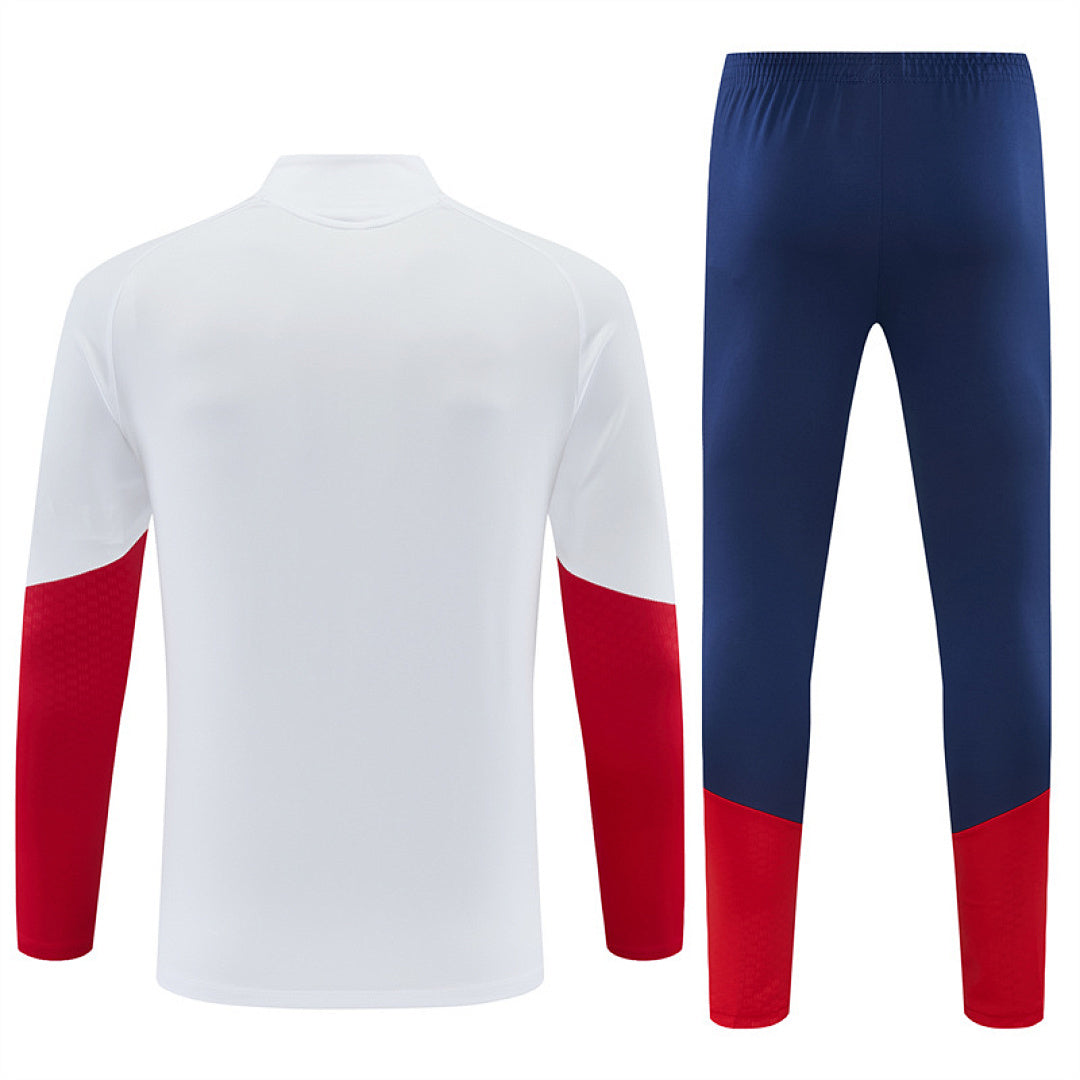 Tuta Spagna Bianco/Blu Half-Zip 2026 Uomo | Tuta da Calcio - CalcioVivo