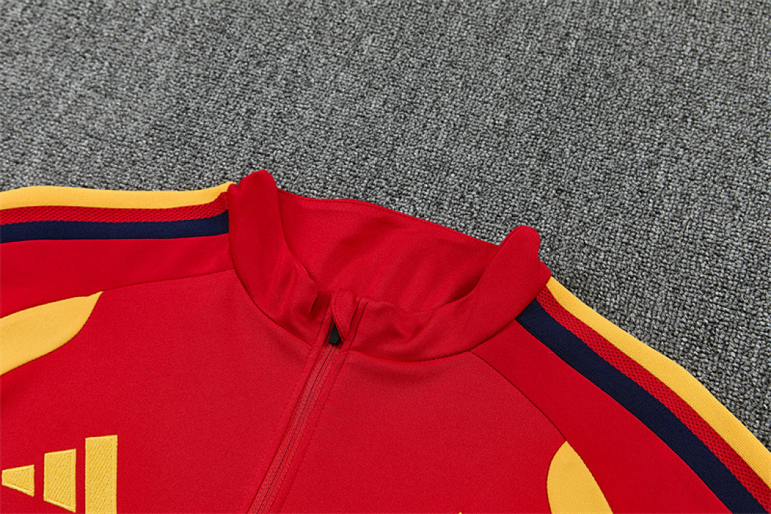 Tuta Spagna Rosso/Blu Half-Zip 2026 Uomo | Tuta da Calcio - CalcioVivo