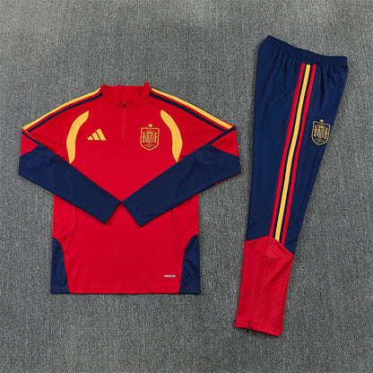 Tuta Spagna Rosso/Blu Half-Zip 2026 Uomo | Tuta da Calcio - CalcioVivo