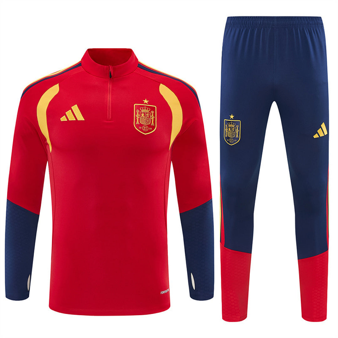 Tuta Spagna Rosso/Blu Half-Zip 2026 Uomo | Tuta da Calcio - CalcioVivo