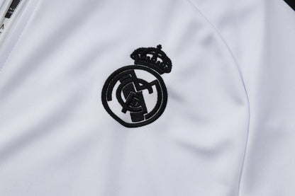 Real Madrid White Tracksuit Full-Zip 25/26