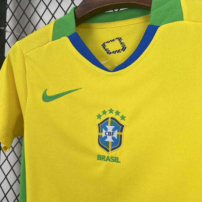 Brazil Home 2025 Kit Kids (Women's Team)