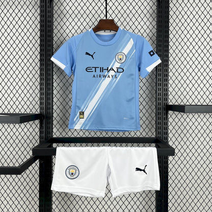 Manchester City Home 25/26 Kit Kids