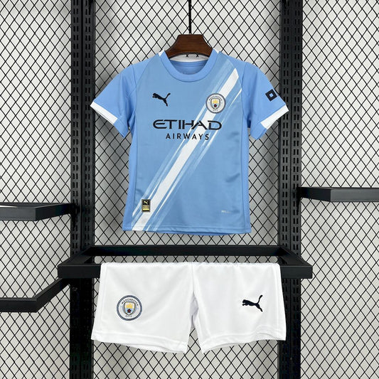 Manchester City Home 25/26 Kit Kids
