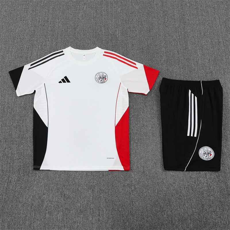 Kit Shirt + Shorts Ajax White/Black Training 25/26