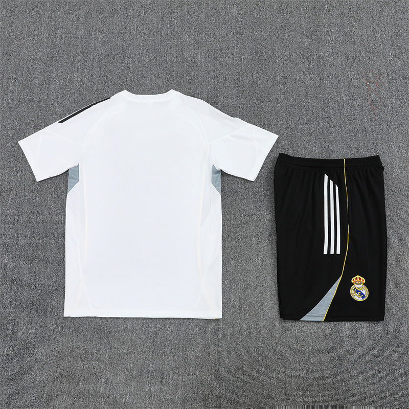 Kit Shirt + Shorts Real Madrid White/Black Training 25/26