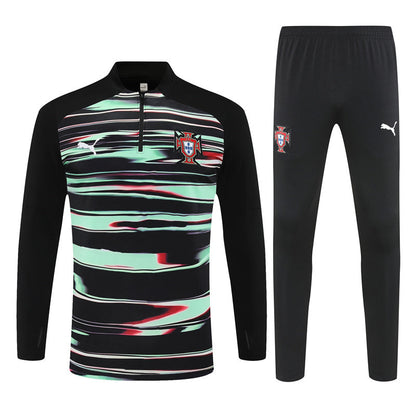 Tracksuit Portugal Black/Green Training 25/26